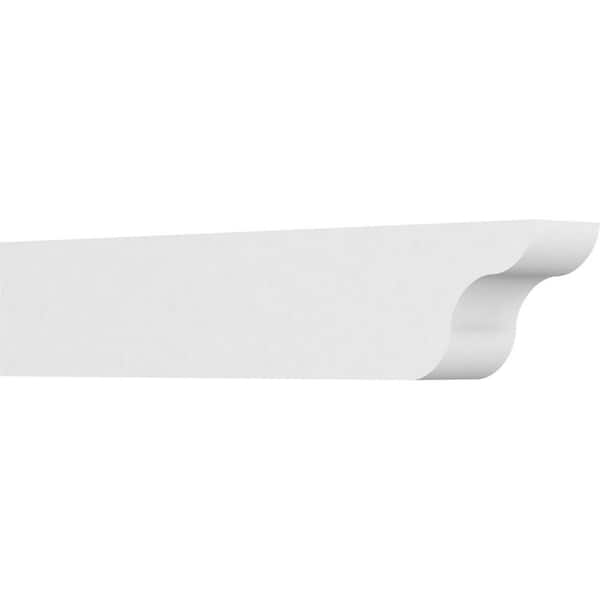 Ekena Millwork 4 in. x 6 in. x 30 in. Standard Carmel Architectural Grade PVC Rafter Tail Brace
