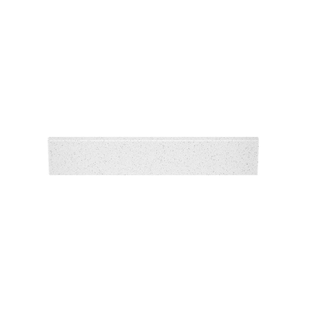 Speckled White Engineered Marble Bathroom Sidesplash
