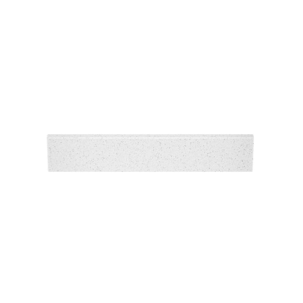 Winette 21.24 in. W x 4 in. H Engineered Marble Bathroom Sidesplash in Snow White