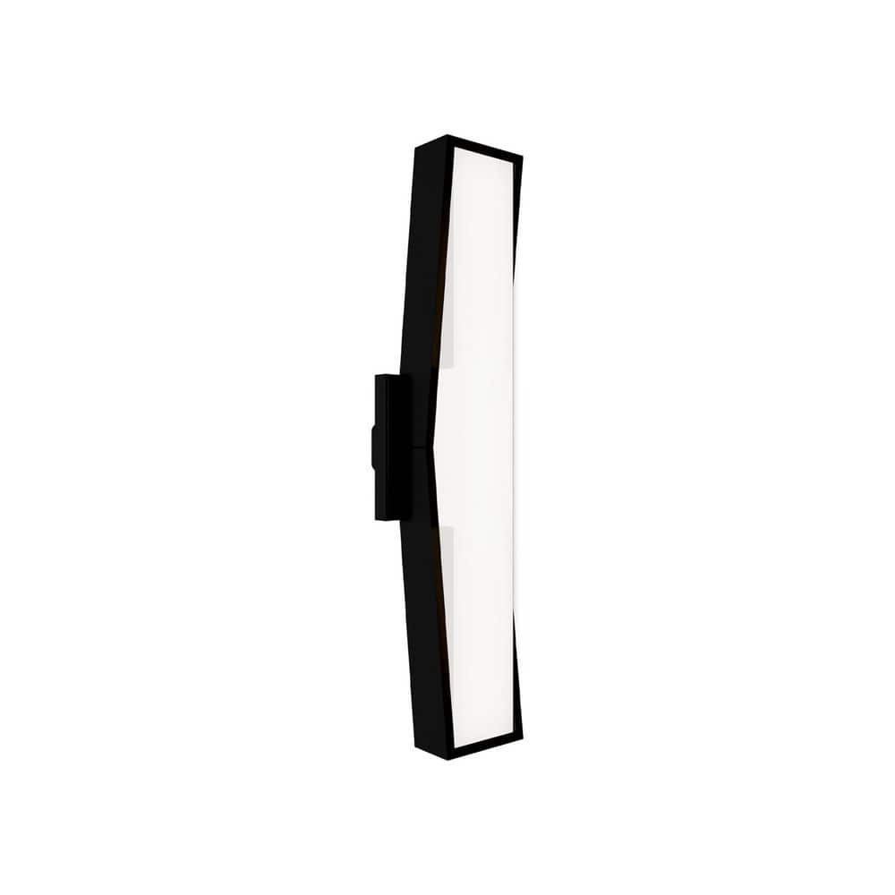 Jordan 24 in. Black Indoor/Outdoor Hardwired Wall Sconce Integrated LED with Selectable 4CCT 2700K-3000K-3500K-4000K price history on PriceWatchPro