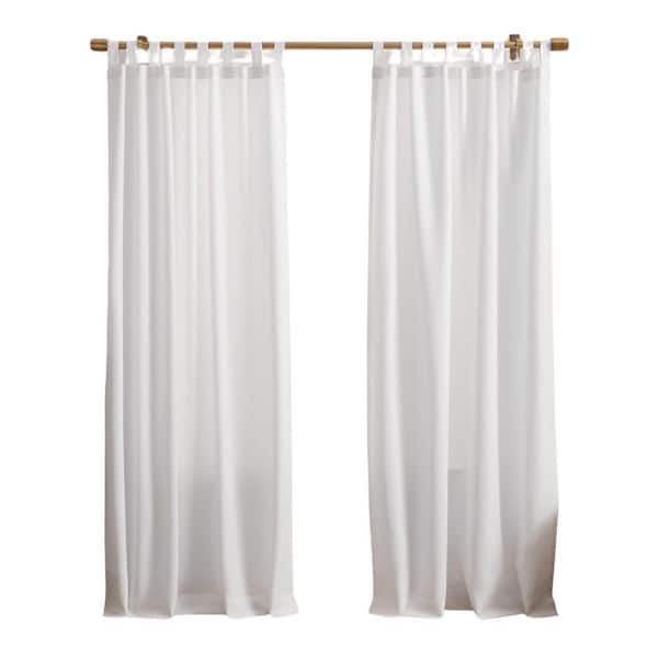 Outdoor Curtains 54 x 84 Inch Weatherproof UV Resistant Privacy Panels for Patio Gazebo 2-Pack White