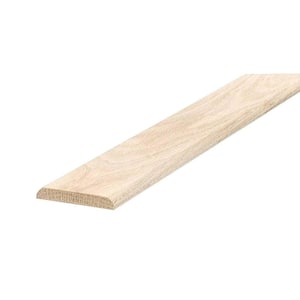 2-1/2 in. x 3/8 in. x 36 in. Natural Hardwood Flat-Profile Threshold for Doorways