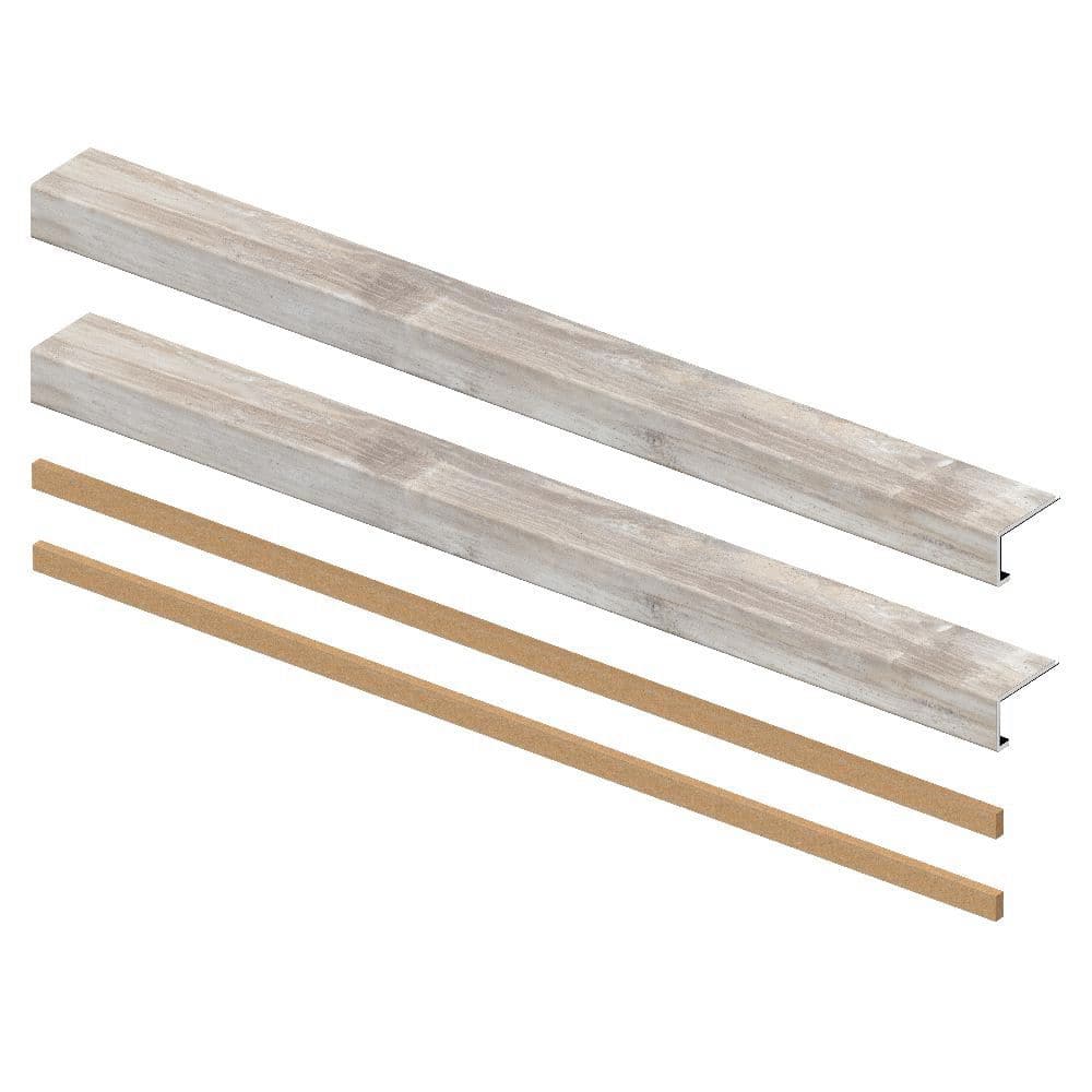 Lighthouse Oak 7 mm x 46 in. x 4 in. Exact Match Large Square Nose Open Stair Return/Landing Kit (2-Pack) price history on PriceWatchPro