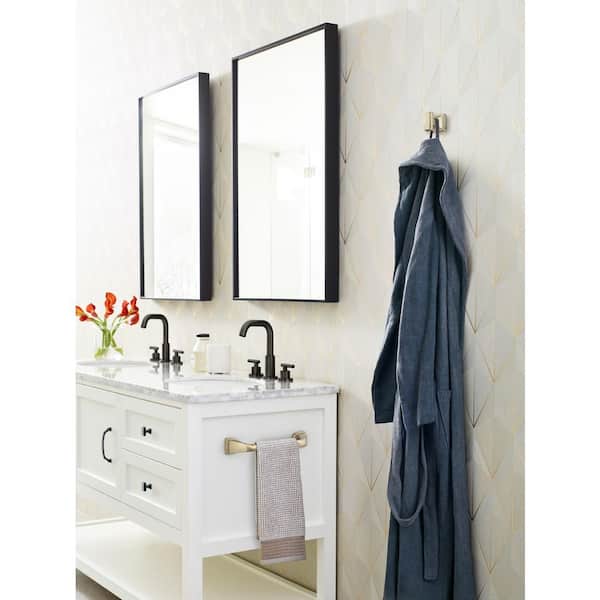 Revitalize 9 in. Wall Mounted Towel Bar in Golden Champagne