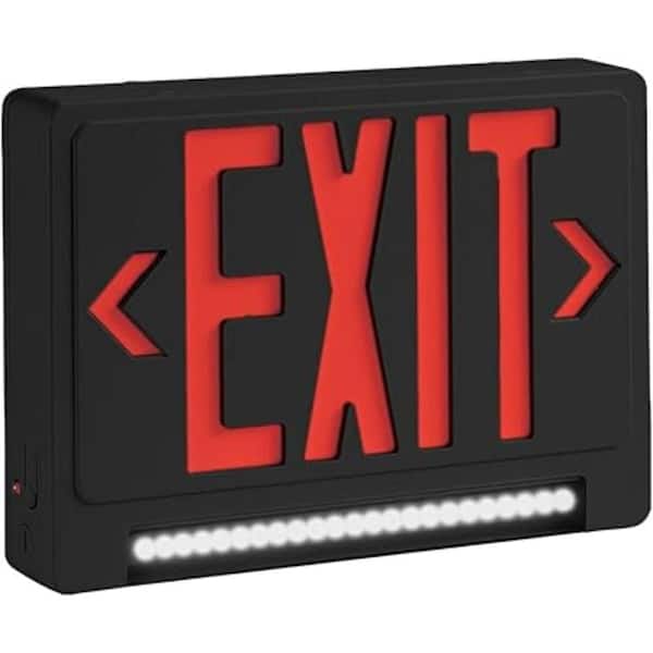 CIATA Ultra Bright Energy-Efficient Lighted Exit Signs Integrated LED, Battery Backup, Indoor Sign, Light Combo (6-Pack)