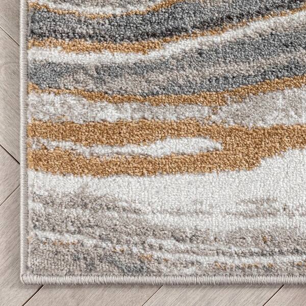 Well Woven Harona Grey Abstract Industrial Pattern Area Rug 5x7 (5'3 x  7'3)