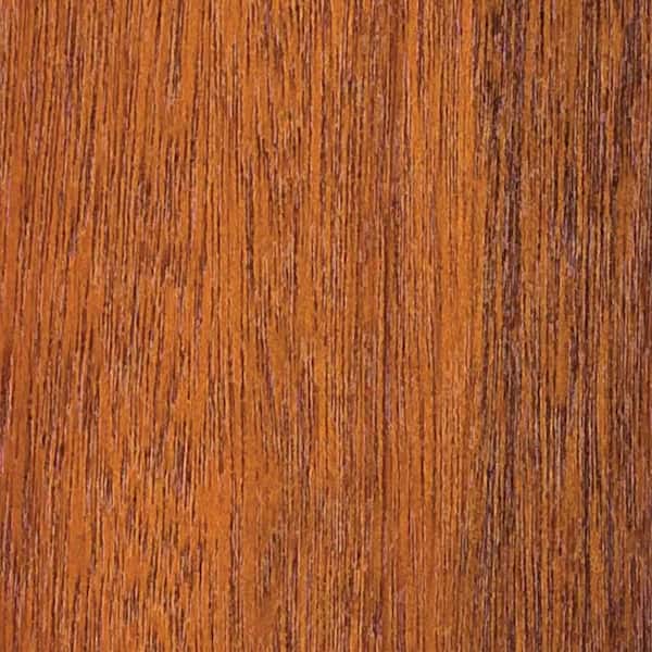 Clopay 4 in. x 3 in. Wood Garage Door Sample in Meranti with Teak 085 Stain