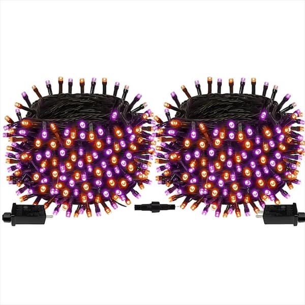 164 ft. 400 Extendable Waterproof Led Halloween Lights with 8 Modes for Party, Patio, Garden Decor (2-Pack)