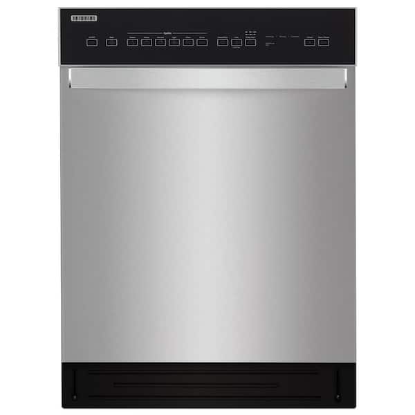 Whirlpool 24 in. Stainless Steel Front Control Built-In Tall Tub Dishwasher with Stainless Steel Tub, 51 dBA