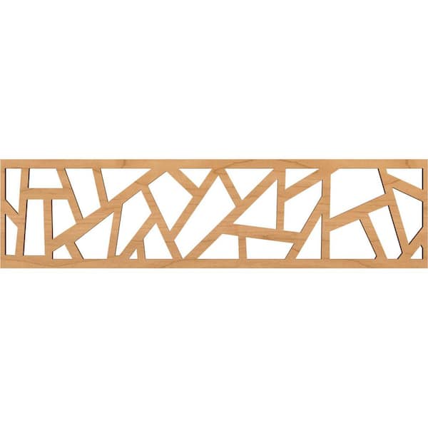 Ekena Millwork Harrisburg Fretwork 0.375 in. D x 47 in. W x 12 in. L Maple Wood Panel Moulding