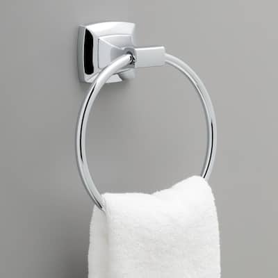 Portwood Towel Ring in Chrome