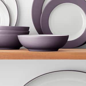 Colorwave Plum 7 in., 22 fl. oz. (Purple) Stoneware Cereal Bowl/Soup Bowls (Set of 4)