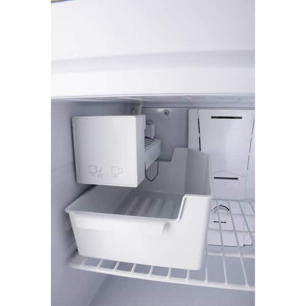 33 in. 21 cu. ft. 110V Frost Free Top Freezer Apartment Refrigerator E-Star in Stainless with Auto Ice Maker