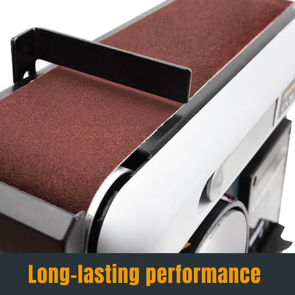 6 in. x 48 in. 2 Each of 60/80/120/150/240/400 Grits Aluminum Oxide Sanding Belts for Bench Belt Sander (12-Pack)