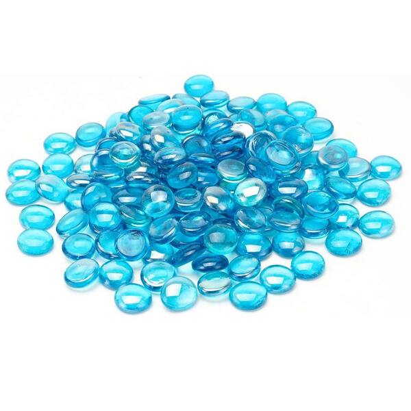 10 lbs. Fire Glass Beads ,blue