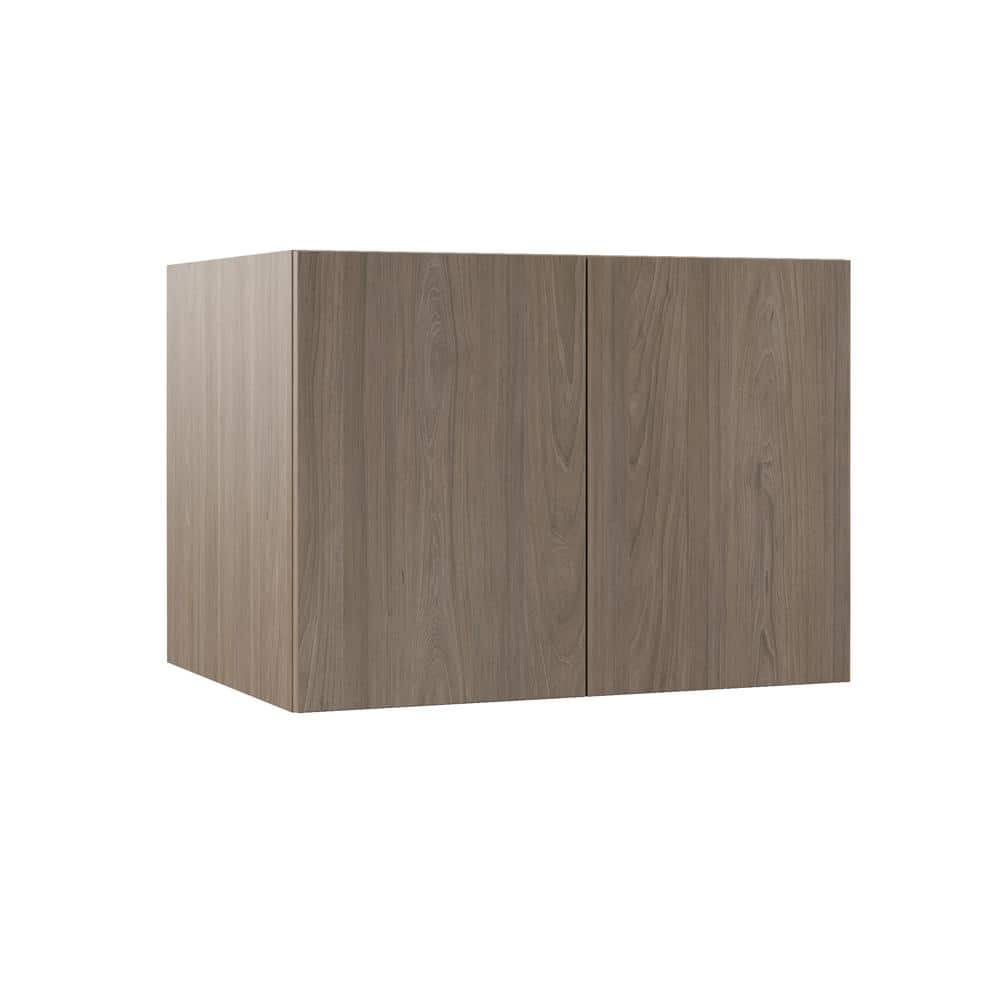 Designer Series Edgeley 33 in. W x 24 in. D x 24 in. H Assembled Slab Deep Wall Bridge Kitchen Cabinet in Driftwood price history on PriceWatchPro