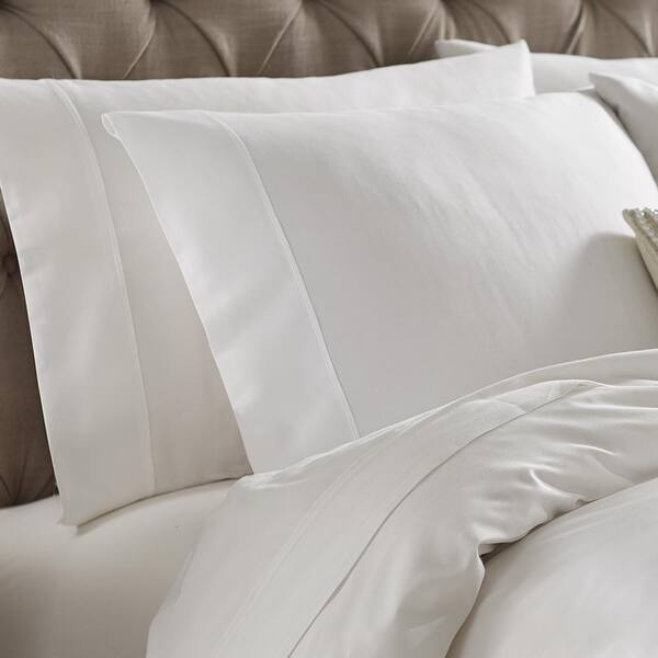 Unbranded Naples White Queen Pillowcases (2-Pack)