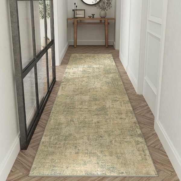 Morocco Beige/Gray 2 ft. x 8 ft. Modern Abstract Runner Rug