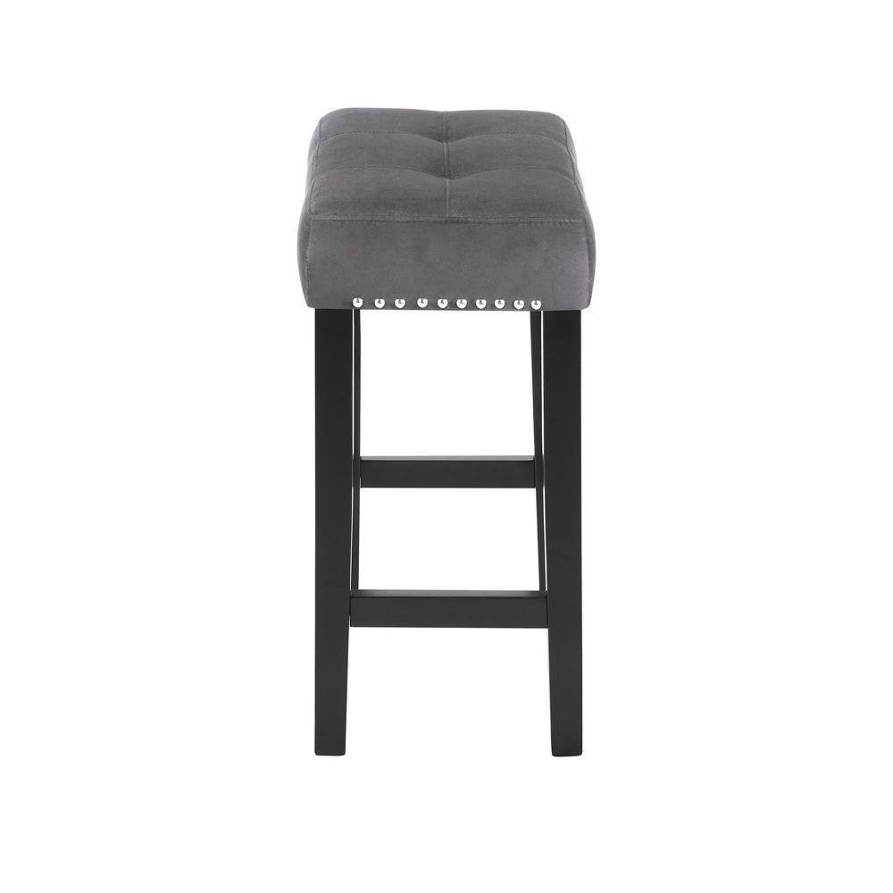 New Classic Furniture Celeste Collection 4 Pcs Wood Bar Set with Stools, Black/Gray