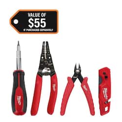 Milwaukee Electrician's Hand Tool Kit (4-Piece)
