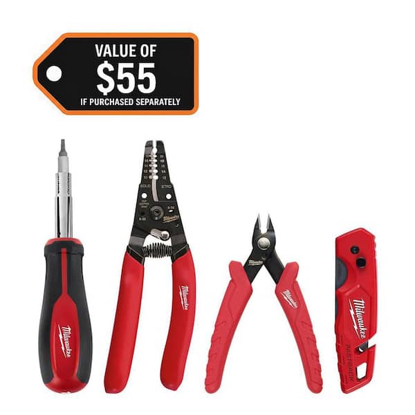 Electrician's Hand Tool Kit (4-Piece)