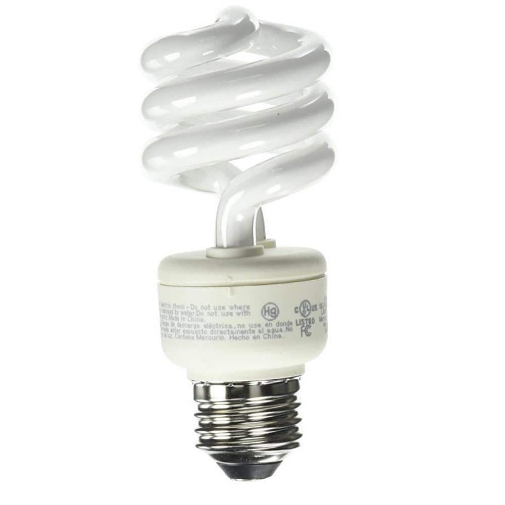 EcoSmart 100-Watt Equivalent A19 Spiral Tru Start CFL Light Bulb