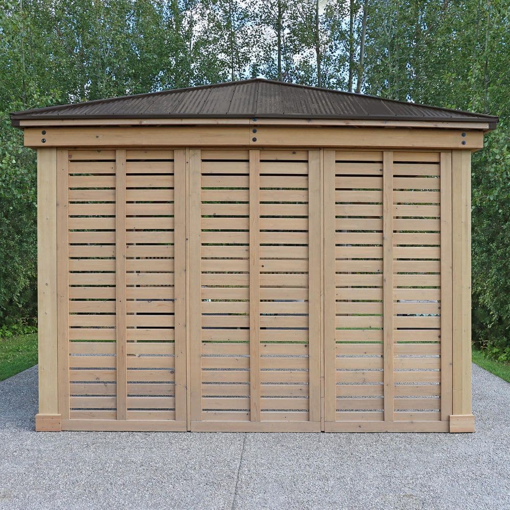 Cedar Wood 10' Privacy Wall for Gazebo