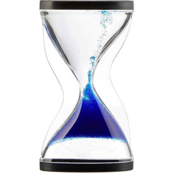 Afoxsos Blue Sand Hourglass 10-Minutes Timer for Kids, Games, Classroom and Office Decor