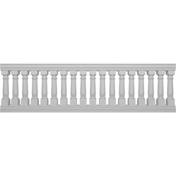 Fiberthane Wellington Balustrade 132 in. L x 40 in. H Fiberglass Railing Kit