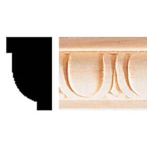 5/8 in. x 1 in. x 8 ft. Hardwood Egg and Dart Moulding