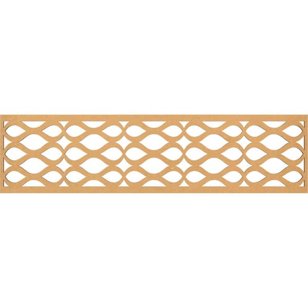 Ekena Millwork Somerset Fretwork 0.375 in. D x 47 in. W x 12 in. L MDF Wood Panel Moulding