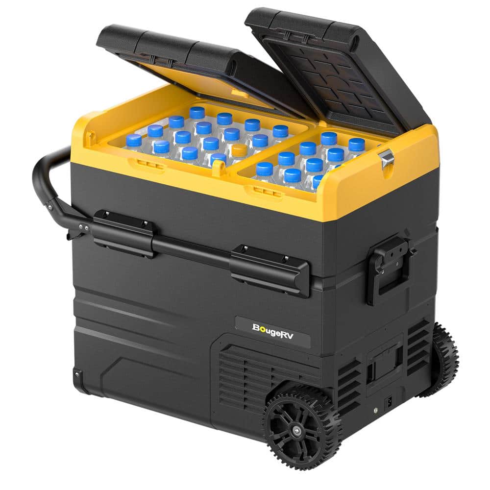 59 qt. 12-Volt Car Refrigerator Dual Zone Portable Freezer Cooler Fridge AP