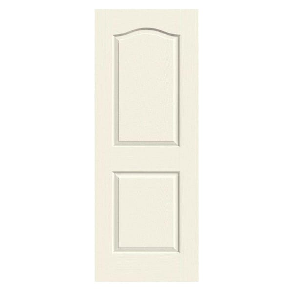24 in. x 80 in. Camden Vanilla Painted Textured Molded Composite Interior Door Slab