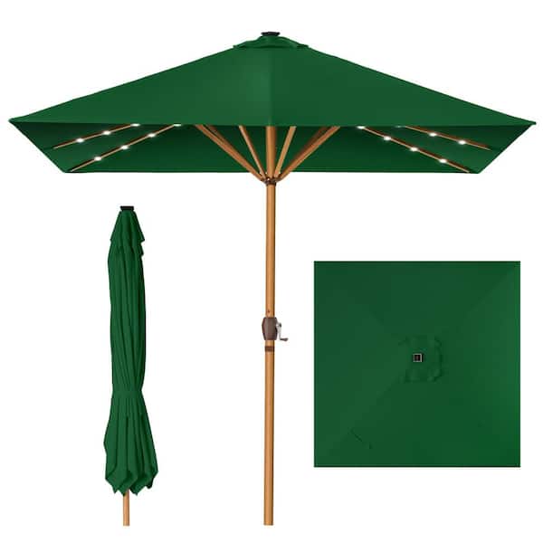 best choice products 9ft steel half patio umbrella w/crank mechanism Best Choice Products 9 ft. Steel Market Patio Umbrella in Green SKY7968