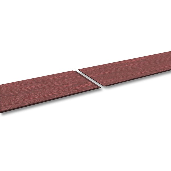 3/8 in. x 8 in. x 16 ft. Composite SmartSide ExpertFinish Brushed Smooth Lap Redwood Red