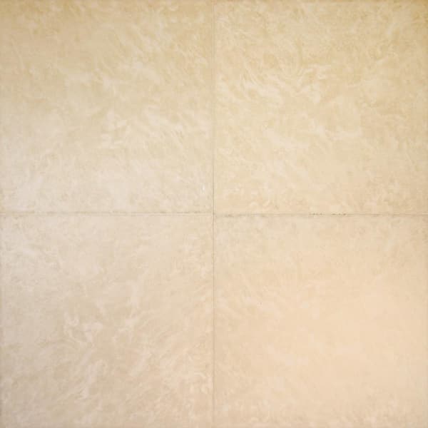 Bristol Beige 16-in x 16-in Glazed Ceramic Stone Look Floor Tile