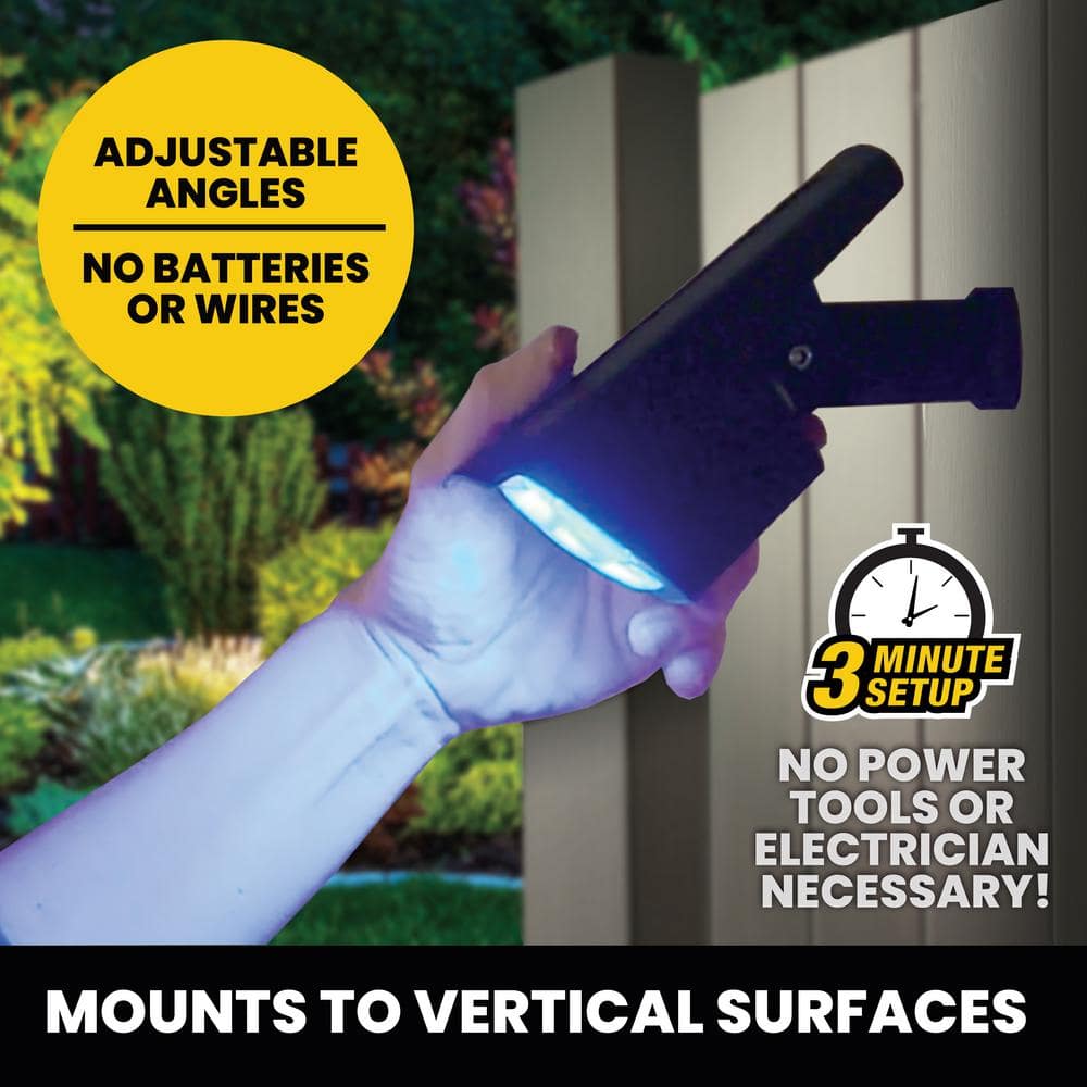Black Solar Powered LED Pathway Lights Multipack