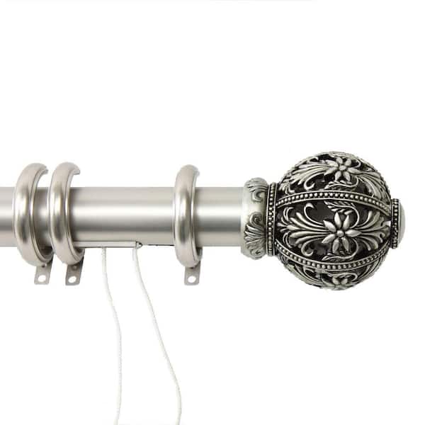 Superior 28mm Metal Curtain Pole Inc Rings Brackets & Finials 7 Colours 6 Sizes 