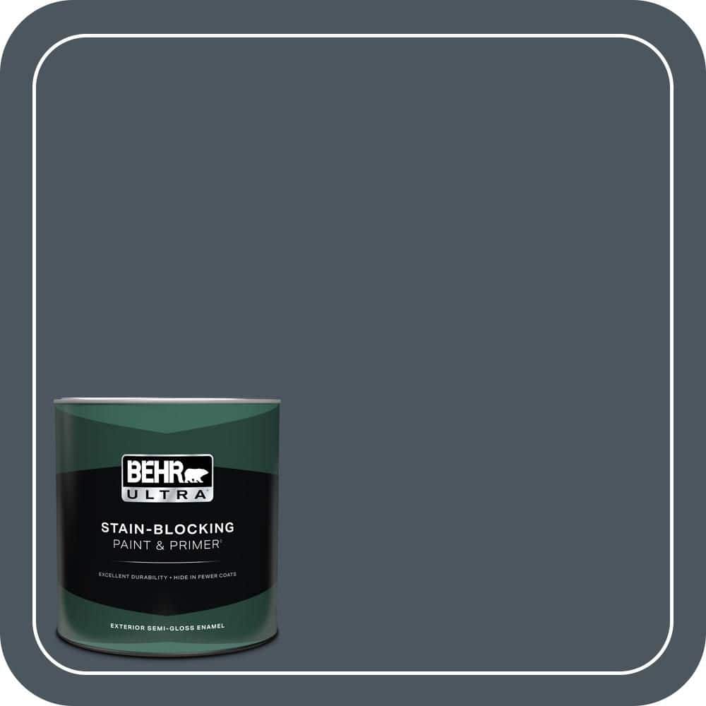 1 qt. #N480-7 Midnight Blue Semi-Gloss Enamel Exterior Paint & Primer price history on PriceWatchPro