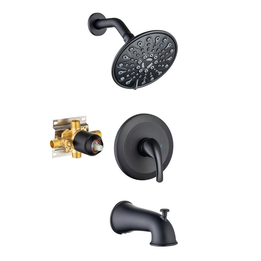 Staykiwi Single Handle 4 Spray Patterns Shower Faucet 25 Gpm With Pressure Balance Anti Scald 0269