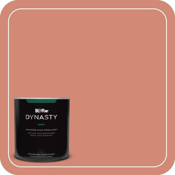 BEHR DYNASTY 1 qt. Home Decorators Collection #HDC-WR16-02 Rosy Copper Semi-Gloss Enamel Interior Stain-Blocking Paint & Primer