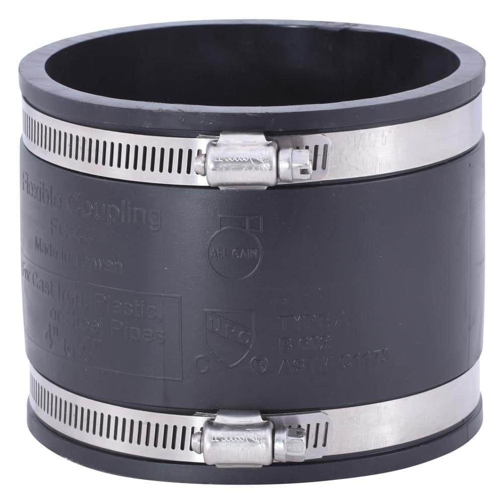 4 in. x 4 in. PVC DWV Mechanical Flexible Coupling price history on PriceWatchPro