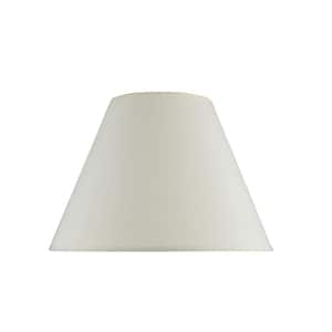 15 in. x 11 in. Off White Hardback Empire Lamp Shade