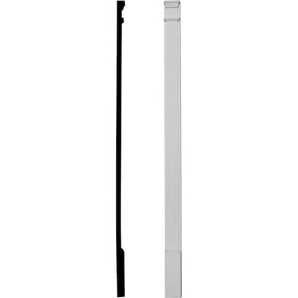 5 in. x 2 in. x 90 in. Primed Polyurethane Fluted Pilaster Moulding
