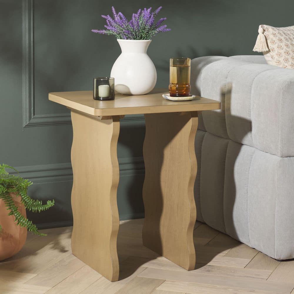 Preslyn 18.9 in. Desert Brown Wood End Table price history on PriceWatchPro