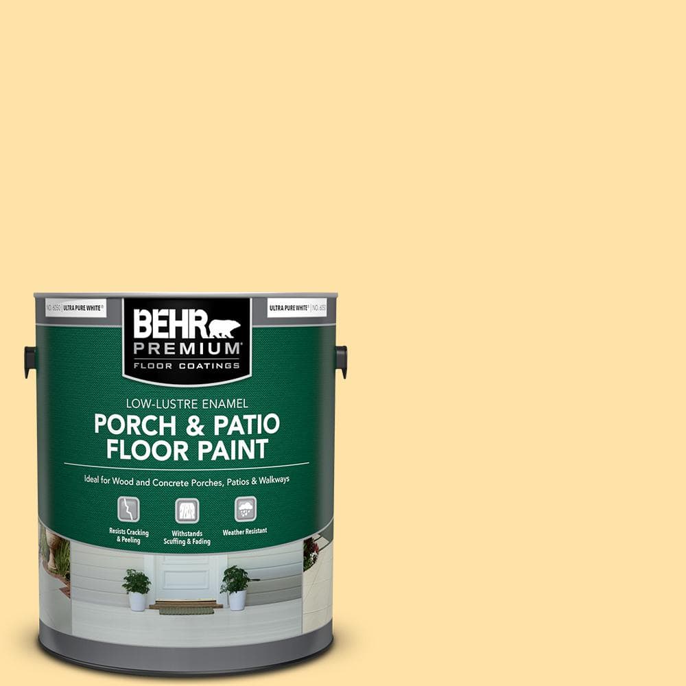 BEHR PREMIUM 1 gal. 310A3 Manila Tint LowLustre Enamel Interior