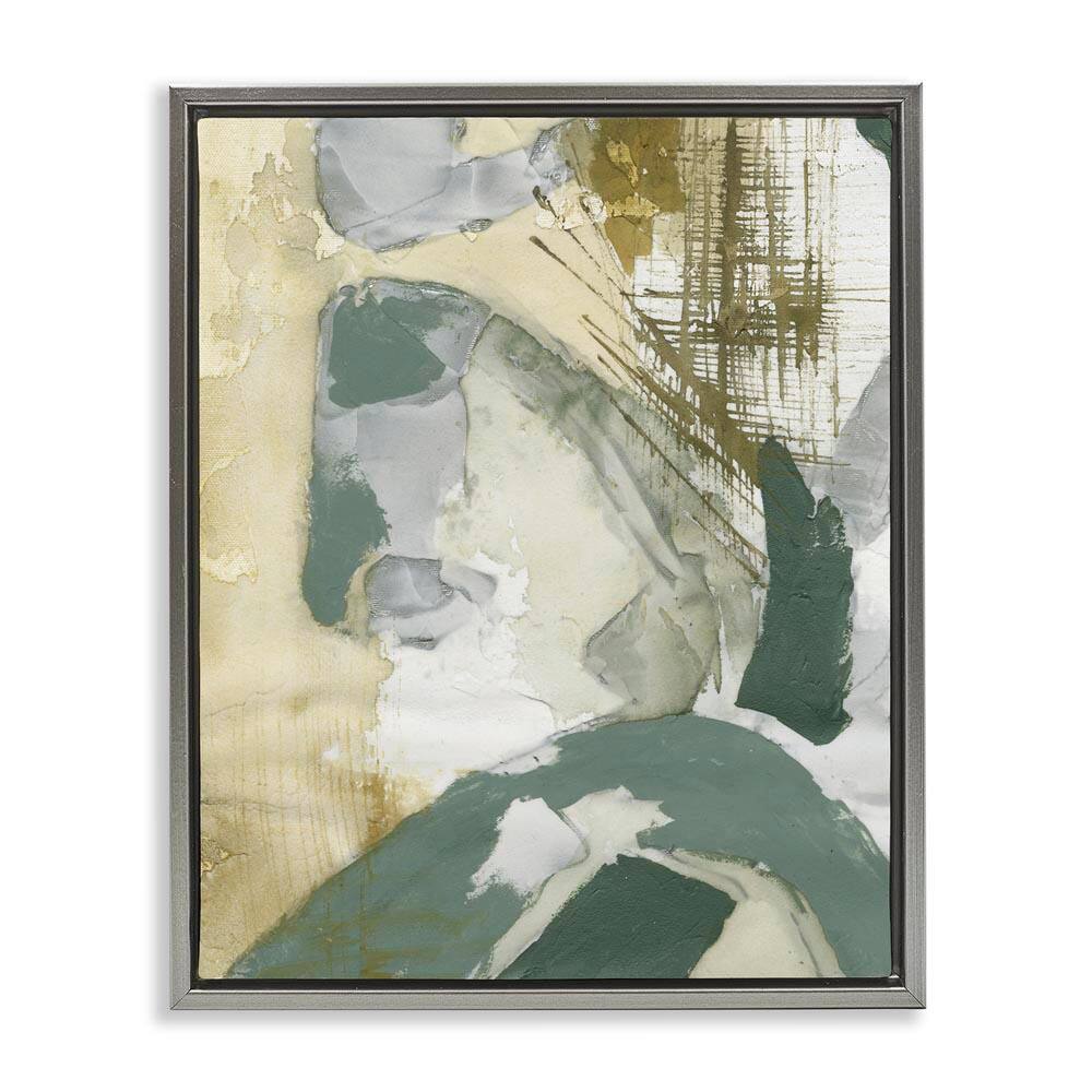 Dynamic Chaotic Abstract by Vanna Lam Gray Floater Frame Abstract Graphic Art Print 31 in. x 25 in. price history on PriceWatchPro