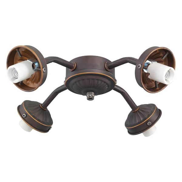 Generation Lighting 4-Light Roman Bronze Fitter Ceiling Fan Light Kit