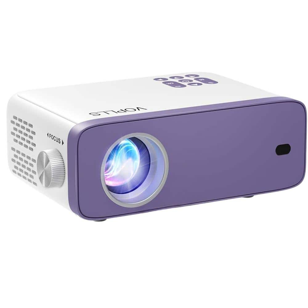 1920 x 1080 Full HD Mini WiFi Bluetooth Portable Projector with 9500 Lumens & Compatible HDMI, USB, AV, Stereo Speakers -  Lukyamzn, PH012LT022