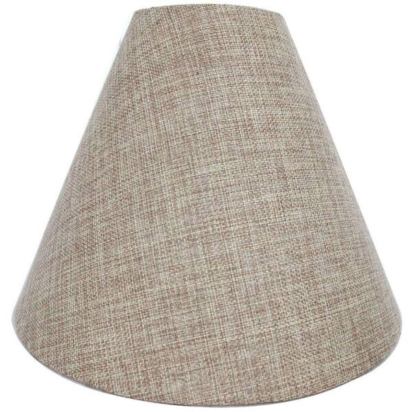 Hampton Bay Mix & Match 11 in. x 8 in. Oatmeal Round Accent Lamp Shade